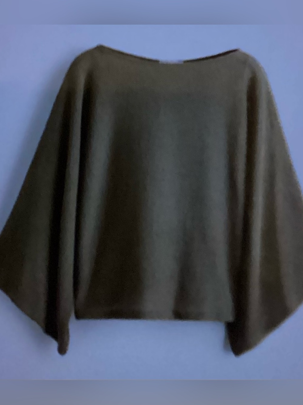 H&M by Divided khaki olive Cropped Cape Top Sz L